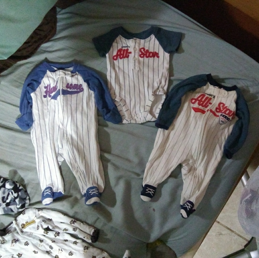 *SOLD* 3 piece newborn baby boy set